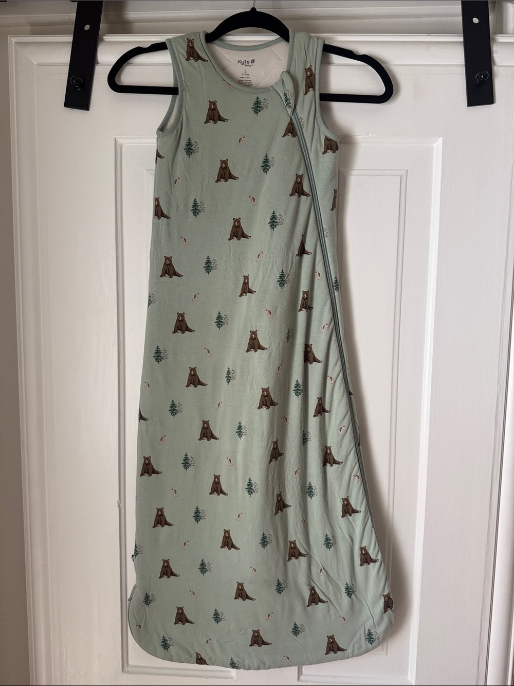 Kyte BABY Mint Green Sleep Sack with Subtle Beige Body 2.5 tog